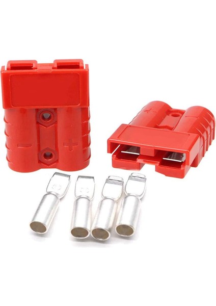 2 Adet Hızlı Bağlantı Fişi 175A 600V Pil Hızlı Konektör Güç Fişi Vinç Bağlantısı Kırmızı Maksimum 1AWG Tel Için (Yurt Dışından)