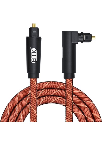Emk 90 Derece Optik Kablo 5 1 Dijital Ses Spdıf Fiber Optik Ses Toslink Kablosu 1m (Yurt Dışından) fiyatları