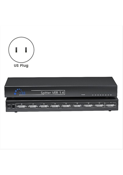 Splitter 8 Port DVI Splitter 1 8 Out DVI Sharer Splitter 1&#39 De 8 Out DVI Ayrıştırıcı Abd Fişi (Yurt Dışından) indirimleri