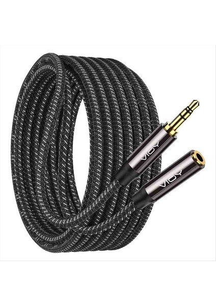 Vioy 3 5mm Aux Stereo Kablo Erkek - Kulaklık Için Kadın Kulaklık Uzatma Kabloları Akıllı Telefon Tablet Medya Oynatıcı Vb 5m (Yurt Dışından)