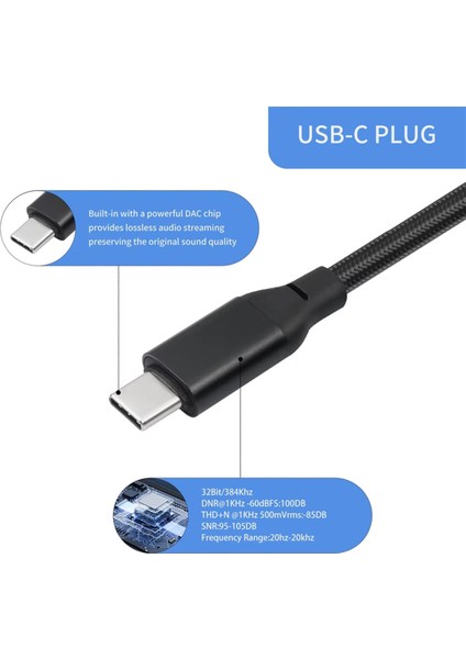 USB Tip C Erkek - 2 Xlr Erkek Amplifikatör Stereo Ses Kablosu 32BIT/384KHZ Akıllı Telefonlar Dizüstü Bilgisayar 1 Metre (Yurt Dışından) fiyatları