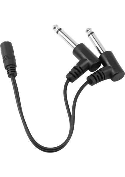 3 5mm Mini 1/8 Inç Trs Stereo Dişi Kriko - Çift 1/4 6 35MM Erkek Fiş Mono Ts Sağ Açılı Ses Adaptör Y Ayırıcı Kablosu (Yurt Dışından) fırsatları