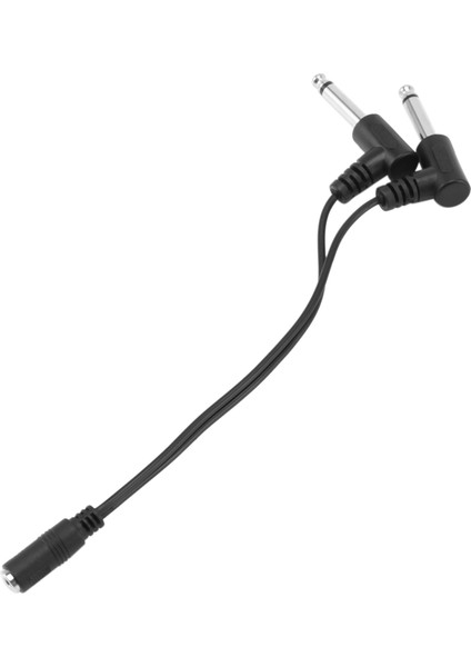 3 5mm Mini 1/8 Inç Trs Stereo Dişi Kriko - Çift 1/4 6 35MM Erkek Fiş Mono Ts Sağ Açılı Ses Adaptör Y Ayırıcı Kablosu (Yurt Dışından) indirimleri