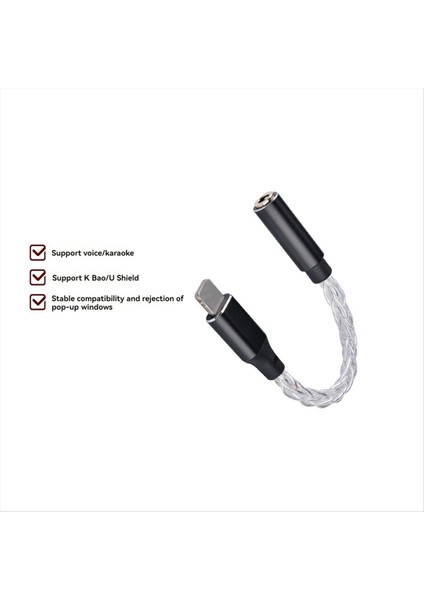 Apple Arayüzü Için Dac 3 5 mm Ses Adaptör Kablosu Hıfı Kulaklık Amplifikatörü iPhone B Için Ses Kod Çözücü (Yurt Dışından) fiyatları