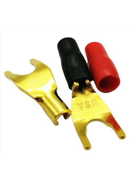 80PCS/40 Faars &quot Y&quot &quot U&quot Spade Muz Konektörleri Altın Kaplama Lehimsiz Çatal Hoparlör Muz Fiş Adaptörü (Yurt Dışından) modelleri