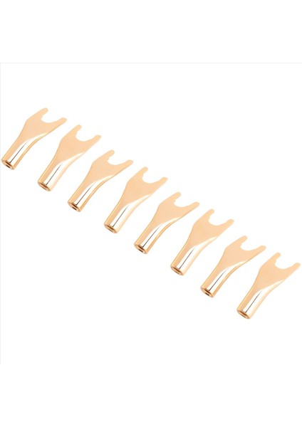 8pcs Hifi Muz Y Spade U/y Altın Kaplamalı Saf Bakır Vidalı Çatal Hifi Hoparlör Spade Connector Fişler (Yurt Dışından) fiyatları