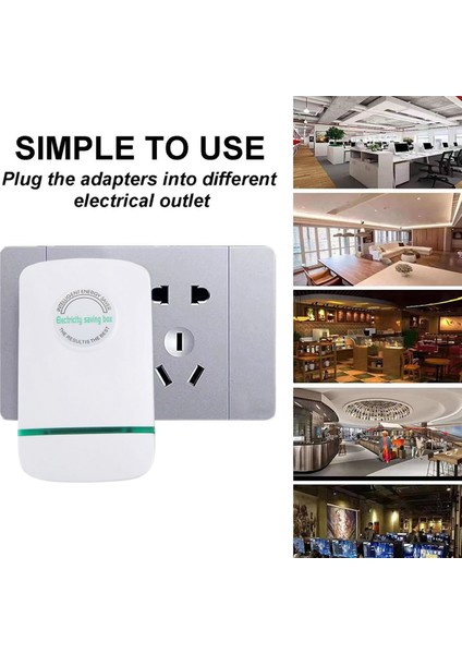 4 Pcs 90V-250V Durdur Watt Enerji Tasarruf Cihazı Güç Tasarrufu Enerji Tasarruf Cihazı Ev Ofis Piyasası Için Ab Fişi ile (Yurt Dışından)