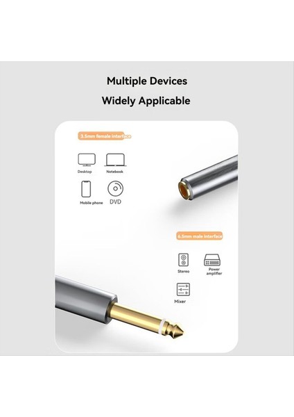 3 5 mm - Çift 6 5mm Kablo Adaptörü Erkek Mono 6 5 Jaktan Stereo - Mikser Amplifikatörü Için 3 5 Ses Kablosu DVD 6 35MM Adaptör A (Yurt Dışından) modelleri