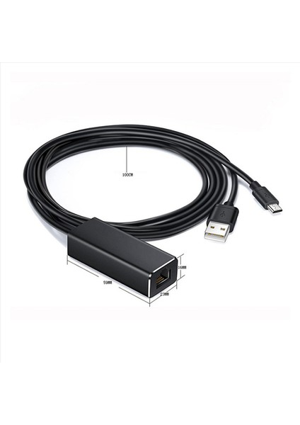 Fire Tv Stick Için 3x Mikro USB Ethernet Adaptörü 10/100MBPS Google Chromecast Için RJ45 USB Ağ Kartına USB (Yurt Dışından) indirimleri