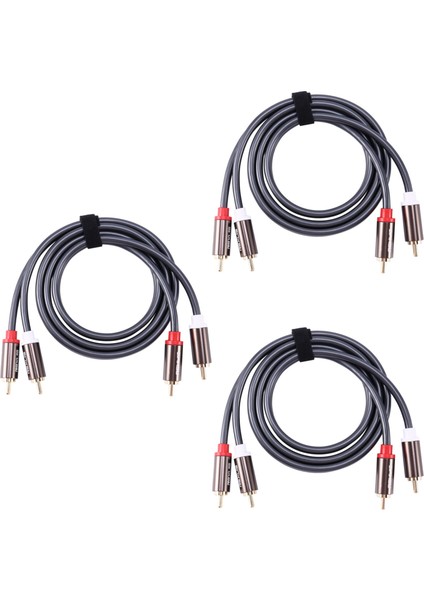 Tv DVD Amplifikatör Subwoofer Soundebar 1m Için 3x Rexlis 2 Rca Ila 2 Rca Erkek Hifi Ses Kablosu Ofc Av Hoparlör Tel (Yurt Dışından)