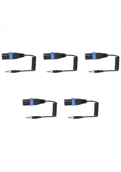 5x Saramonik Kilitleme Tipi 3 5mm Ila 3 5mm Trs - Xlr Erkek Mikrofon Çıkışı Kablosuz Alıcılar Için Evrensel Ses Kablosu (Yurt Dışından)