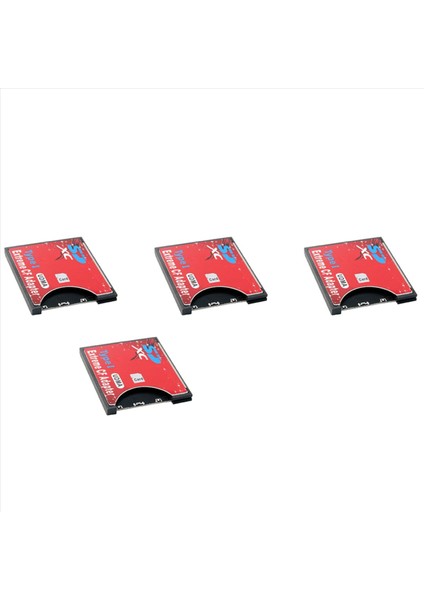 4x Yeni Sd - Cf Kart Kılıfı Kablosuz Wifi Sd Kart Tip I Adaptörü Slr Kamera Kırmızı (Yurt Dışından)