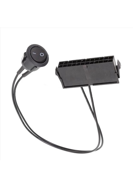 4x 24 Pin Dişi Atx Psu Güç Kaynağı Başlangıç Test Cihazı Kapalı Anahtar Kablosu 18AWG 30CM&#39 Yi Başlatın (Yurt Dışından) modelleri