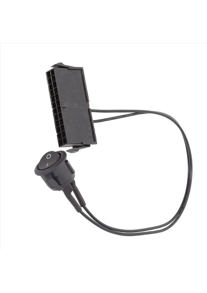 4x 24 Pin Dişi Atx Psu Güç Kaynağı Başlangıç Test Cihazı Kapalı Anahtar Kablosu 18AWG 30CM&#39 Yi Başlatın (Yurt Dışından) fırsatları