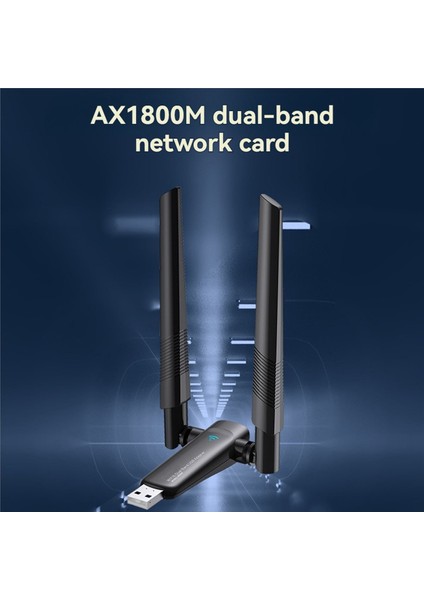 2x 1800MBPS Wifi 6 USB Adaptörü 5g/2 4ghz Wi-Fi Kablosuz Ağ Kartı Yüksek Kazançlı Anten (Yurt Dışından) fırsatları
