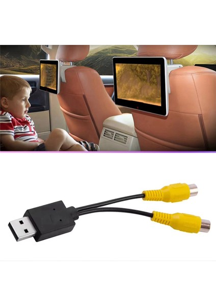 4x Araba Video Çıkış Kutusu USB Bağlantı Noktası Cvbs Adaptörü Android Multimedya Oynatıcı Için Taşınabilir Rca Video Çıkış Kablosu (Yurt Dışından) fırsatları