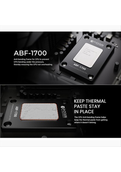 Kimlik Soğutma ABF-1700 Bükülme Anti Kereç Cpu Hodler Düzeltme Sabit LGA1700 Toka Anti-Baskı Bükme Braket Basınç Plakası (Yurt Dışından) fiyatları