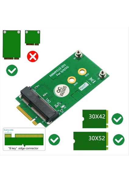 Ngff M 2 B Mını Pcı-E Mpcıe Kablosuz Adaptör Kartı 5g 4g 3g Lte Gsm Modülü Nano Sım Yüksek (Yurt Dışından) fırsatları