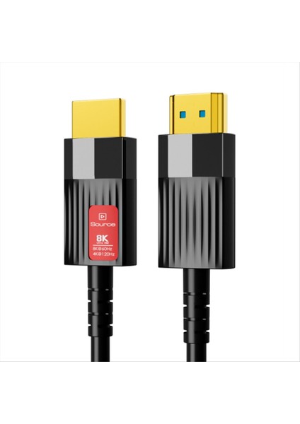 8k Hdmı-Uyumlu 2 1 Fiber Optik Kablo 8k 60Hz 4K 120Hz Ultra Yüksek Hızlı 48GBPS Hdr Earc Hdcp Optik Fiber Kablolar 10M (Yurt Dışından)