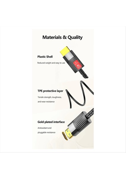 8k Hdmı-Uyumlu 2 1 Fiber Optik Kablo 8k 60Hz 4K 120Hz Ultra Yüksek Hızlı 48GBPS Hdr Earc Hdcp Optik Fiber Kablolar 10M (Yurt Dışından) fırsatları