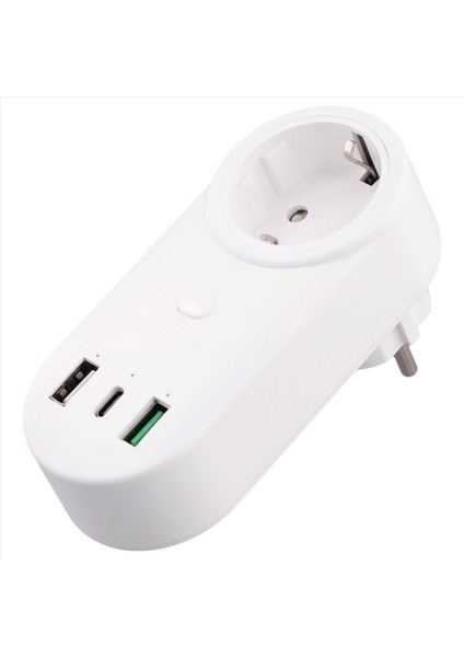 Akıllı Soket Wifi Fiş 16A 2 Delikli Usb+Tip-C Çıkışları 65W Uzaktan Kumanda Uyumlu Alexa Ab Fişi (Yurt Dışından) fiyatları