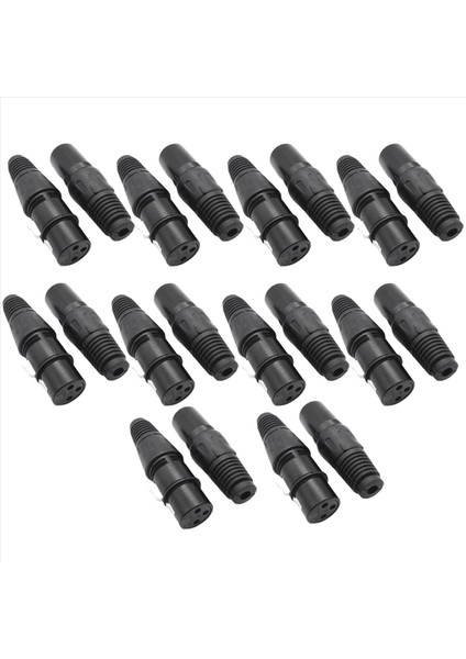 20 Çift Xlr 3 Pin Mikrofon Ses Kabloları Fiş Konektörleri Erkek Dişi Mikrofon Yılan Fiş Kablo Konektörleri (Yurt Dışından) fırsatları