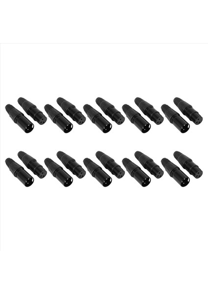 20 Çift Xlr 3 Pin Mikrofon Ses Kabloları Fiş Konektörleri Erkek Dişi Mikrofon Yılan Fiş Kablo Konektörleri (Yurt Dışından) indirimleri