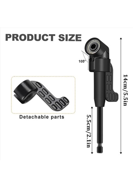 12 Adet Dik Açılı Matkap Ataşman Seti 105° Açılı Matkap Adaptörü ve Darbeli Sınıf Soket Adaptörü ile (Yurt Dışından) indirimleri