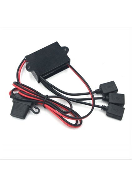 12V 24V 5 5V 5A 3 Bağlantı Noktalı Üçlü USB Fiş Şarj Cihazı Dc Dc Güç Dönüştürücü Adım Aşağı Buck Çoklu Dişi Adaptör (Yurt Dışından)