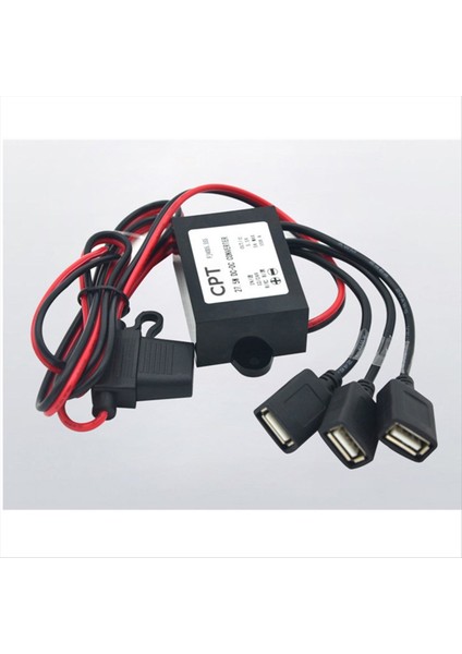 12V 24V 5 5V 5A 3 Bağlantı Noktalı Üçlü USB Fiş Şarj Cihazı Dc Dc Güç Dönüştürücü Adım Aşağı Buck Çoklu Dişi Adaptör (Yurt Dışından) indirimleri