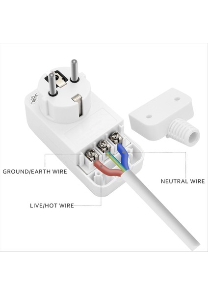 Fı Devre Kesici Kişisel Koruma Fişi Değiştirme Fişi 10MA Kalan Akım Devre Kesici 16AMP Ab Fiş Beyaz (Yurt Dışından) fırsatları