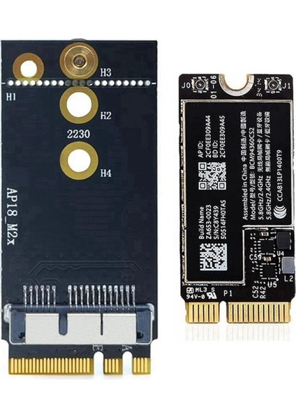 2x BCM94360CS2 Çift Bant Wifi Kartı + Ngff M 2 Anahtar A/e Adaptör Kartı Bt 4 0 802 11AC Kart 11 Inç A1465 13 Inç A1466 (Yurt Dışından) fiyatları