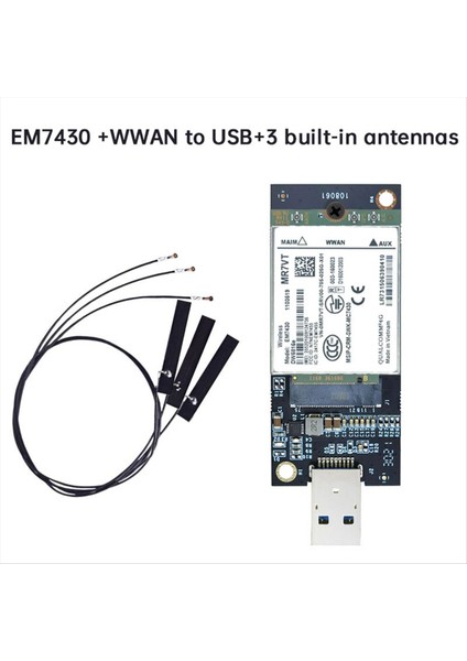 EM7430 Wwan Kartı+3xantenna DW5816E Cat6 Tel 4g Modülü M2 Iot Dell Latitude/wwan ile USB Adaptörüne Ilişkin Hassas Dizüstü Bilgisayar Için (Yurt Dışından) fiyatları