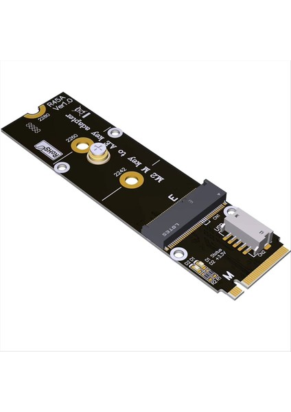 M.2 Nvme 2280 2260 To Wifi/bluetooth A/e Anahtar Nıc Ağ Kartı AX210 Adaptör Kartı 2230 A/e Anahtar Adaptörüne M-Anahtar (Yurt Dışından)