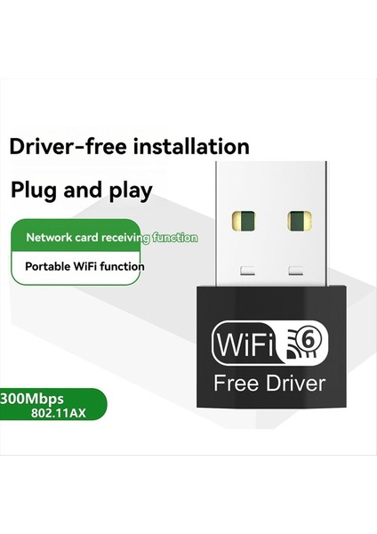 AX300 Mini USB Wifi 6 Dongle 2.4ghz Kablosuz Ağ Kartı Wifi Lan Adaptör Sürücüsü Pc Dizüstü Bilgisayar Windows 7 10 11 (Yurt Dışından) fiyatları