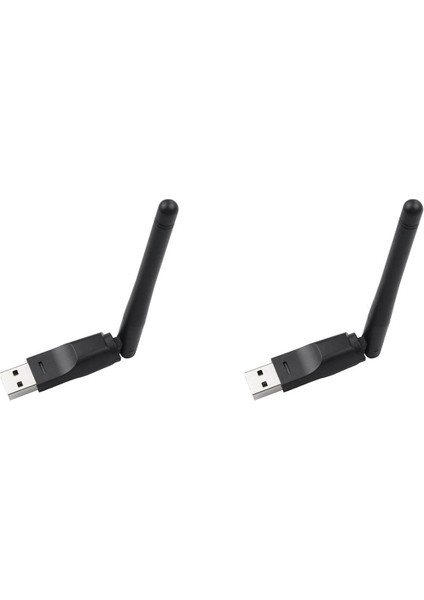 2x MT7601 Çip 150 Mbps USB Wifi Anten 2 4 Ghz Kablosuz Ağ Adaptörü Uydu Alıcısı Için Dönebilen Usb2 0 (Yurt Dışından)