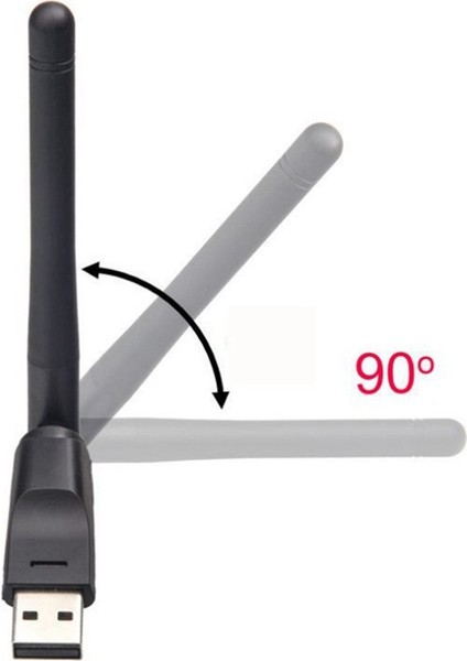 2x MT7601 Çip 150 Mbps USB Wifi Anten 2 4 Ghz Kablosuz Ağ Adaptörü Uydu Alıcısı Için Dönebilen Usb2 0 (Yurt Dışından) modelleri