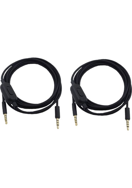 Logitech Için 2x 2m Taşınabilir Kulaklık Kablosu Ses Kordonu Hattı Gpro x G233 G433 Kulaklık Kulaklık Aksesuarları (Yurt Dışından)