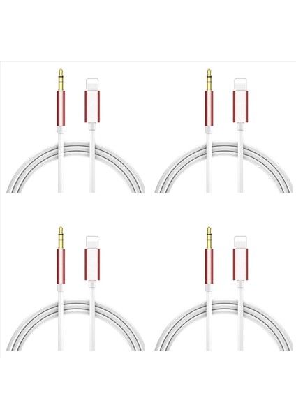Iphone5 ve Üst Modeller ve Ipad-Rose Altın Için 3 5 mm Aux Kablosuna Kadar Araba Elması Için iPhone Aux Aux Cord Aux Aux Kablosu (Yurt Dışından)