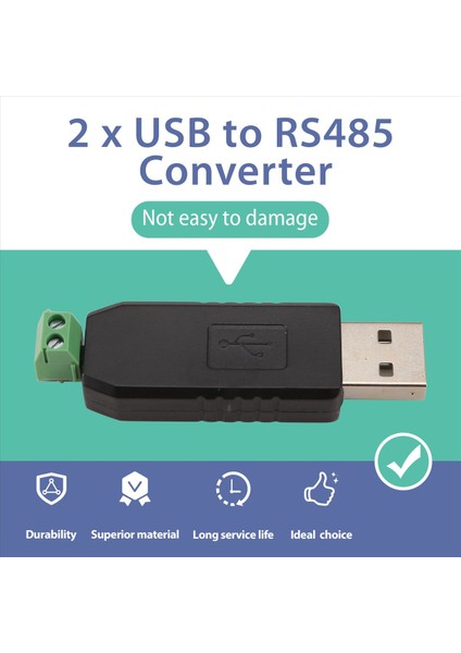 2x Pc USB-RS485 RS-485 Arayüz Dönüştürücü Seri Adaptör Uyumlu + Plc (Yurt Dışından) indirimleri