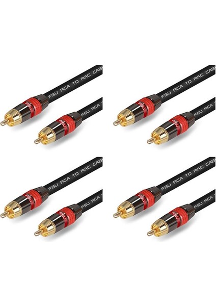 4x Fsu Dijital Audio Rca Kablo Premium Stereo Rca - Rca Koaksiyel Spdıf Kablo Erkek Hoparlör Hıfı Subwoofer Kablosu Av 0 5m (Yurt Dışından) modelleri