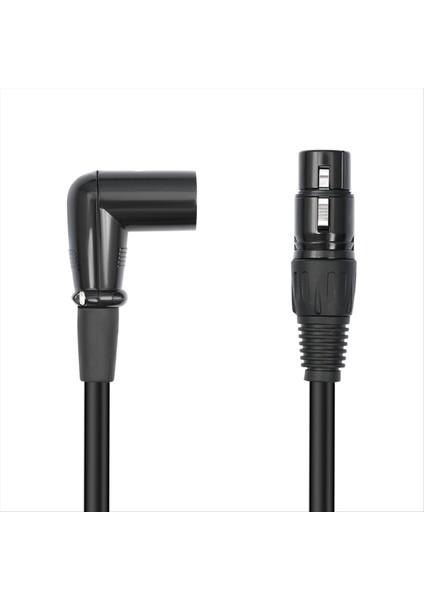 3 Pin Xlr Sağ Açılı Erkek - Kadın Fiş Mikrofon Mikrofon Ses Kablosu Kablosu Müzik Aletleri Aksesuarları (Yurt Dışından)