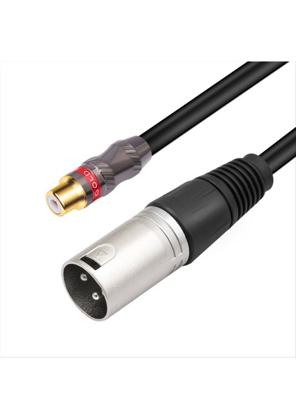 30CM Rca Dişi - 3pin Xlr Erkek Dönüştürücü Kablosu Korumalı Dönüştürücü Ses Adaptörü Yama Kablosu (Yurt Dışından) modelleri
