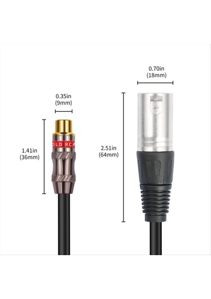 30CM Rca Dişi - 3pin Xlr Erkek Dönüştürücü Kablosu Korumalı Dönüştürücü Ses Adaptörü Yama Kablosu (Yurt Dışından) fırsatları