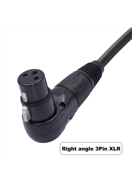 4pcs 3 Pin Xlr Dik Açı Erkek Ila Kadın Fiş Mikrofon Ses Kablosu 90 Derece Xlr Dişi Ila Düz Xlr Erkek Kablosu (Yurt Dışından) fırsatları