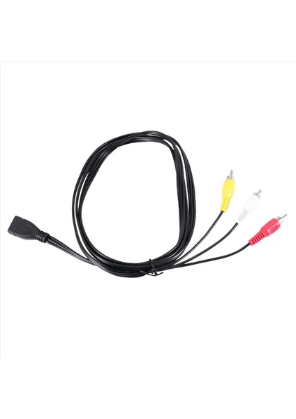 1 5m USB Bir Dişi - 3 Rca Fono Av Kablosu Kurşun Pc Tv Aux Audio Video Adaptörü (Yurt Dışından) fiyatları