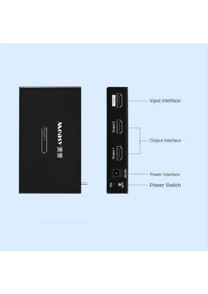 Ölçüm Bir Giriş Iki Çıkış Ayırtıcı Frekans Bölücü 4K 30Hz HDMI Uyumlu Ekran Dönüştürücü Au Fiş ile (Yurt Dışından) fırsatları