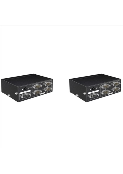 2x MT-RS104 Aktif Seri RS232 Ayrıştırıcı 1 Ila 4 RS232 Bi-Yönetici Anahtarlayıcı Sıçırtı 4 Ila 1 Power Adaptör-Abd Fişi ile (Yurt Dışından)