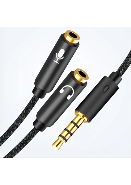 3 5mm Kulaklık Splitter Adaptörü (Mikrofon + Ses) Erkek Kadın Stereo Jak Y Hattı Akıllı Telefon Için Mp3 Mp4 Oynatıcı (Yurt Dışından) fiyatları