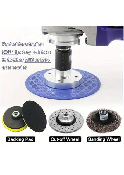 2 Adet Metal Konu Adaptör Seti 5/8 &quot -11 Dişi - M14/M10 Erkek Döner Parlatıcılar ve Aksesuarları Için (Yurt Dışından) modelleri